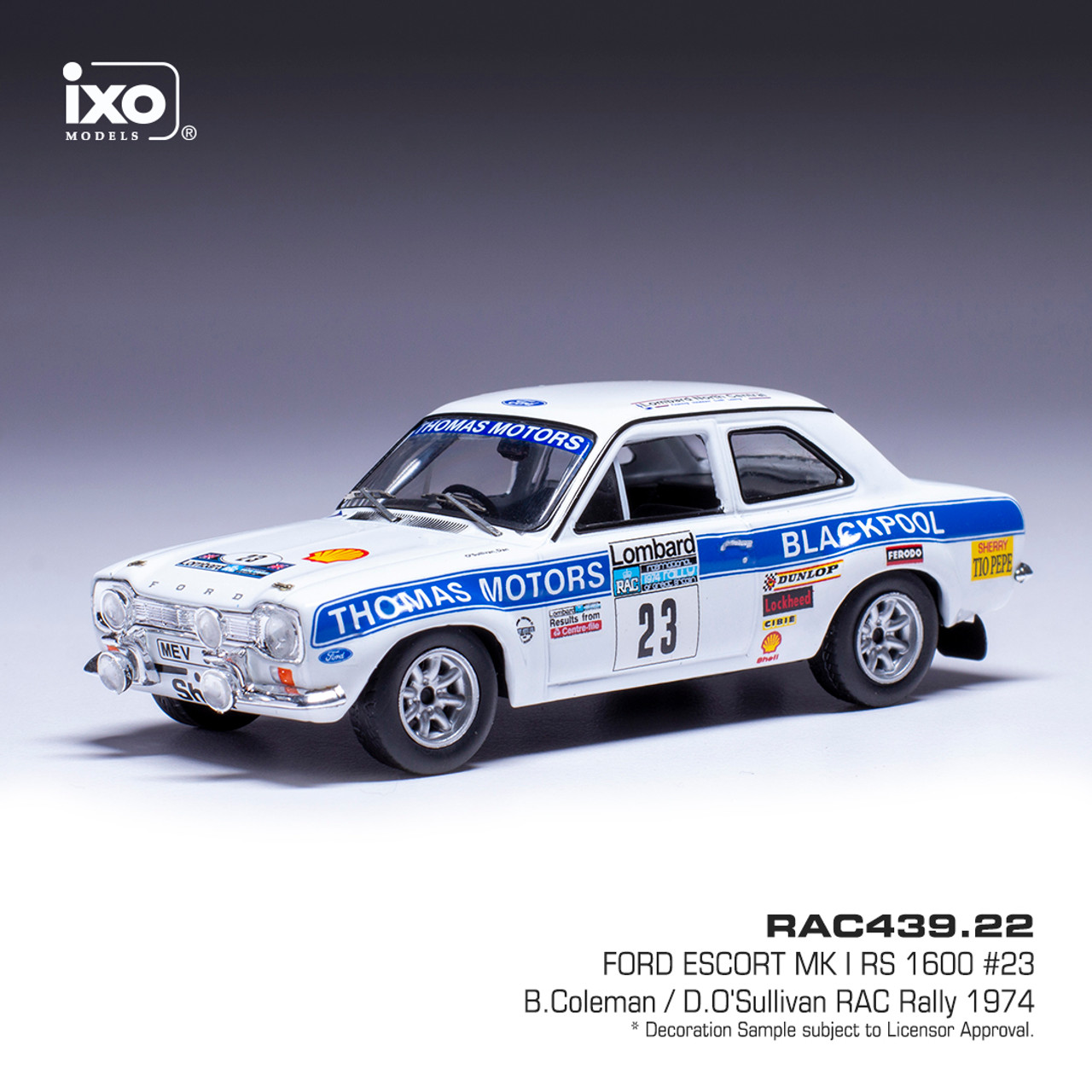 Ford Escort MK I RS 1600 Nro. 23 &ndash; RAC Rally 1974